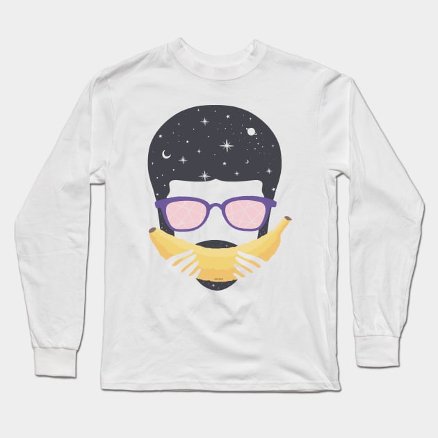 Banana Man Long Sleeve T-Shirt by BettiG